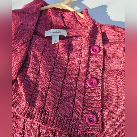 Dressbarn short sleeve cowl neck sweater - Picture 2 of 7